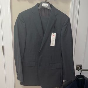 Grey men’s Calvin Klein suit